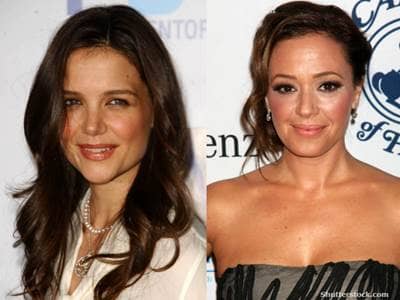 Katie Holmes and Leah Remini