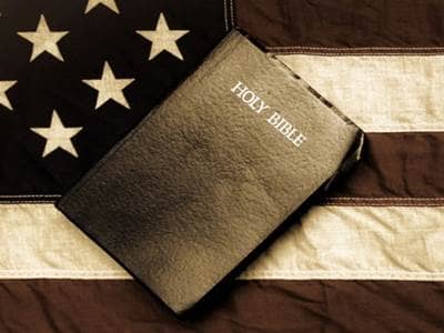 The Bible on a Flag