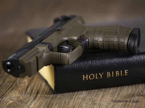 Gun on Bible