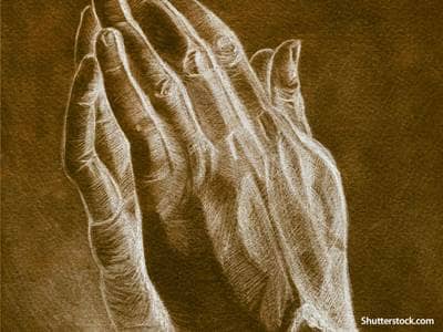 praying hands sketch