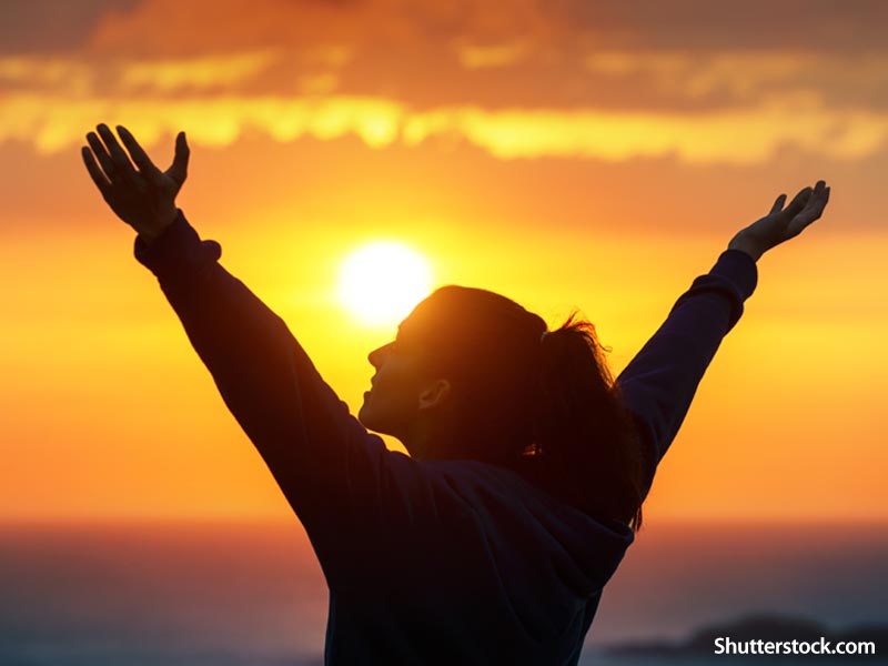 Woman Praising