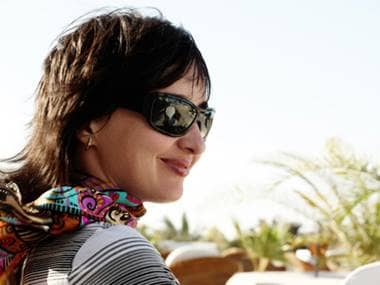 Relaxed woman with sunglasses