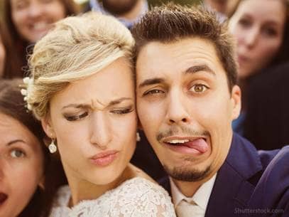 Funny Bride and Groom