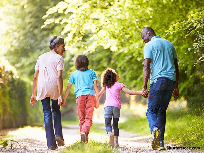 family walk