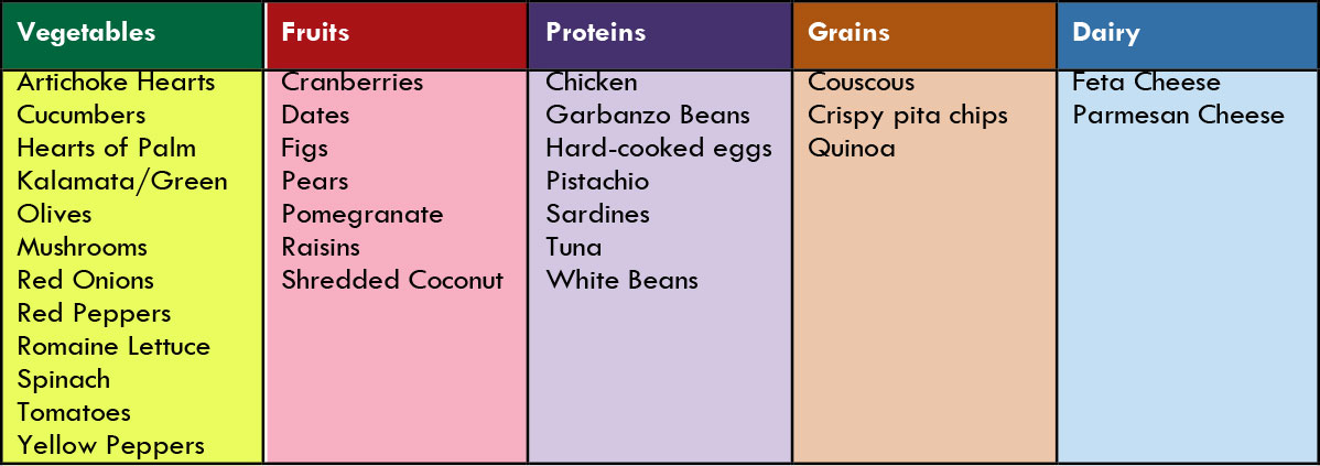 Mediterranian Salad bar