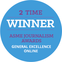 2 Time Winner ASME Journalism General Excellence online