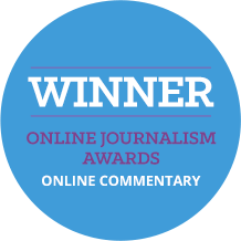 Winner of Online Journalism Award