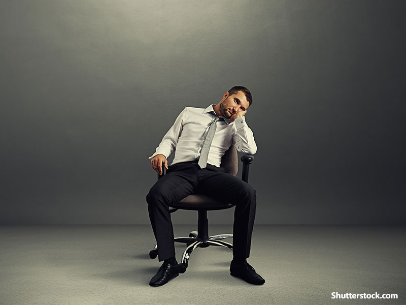 people depressed business man